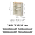 Iron Bathroom Gap Storage Shelf  Floor Standing Narrow Rack  Slim Toilet Cabinet  Japanese Style Bathroom Organizer Unit