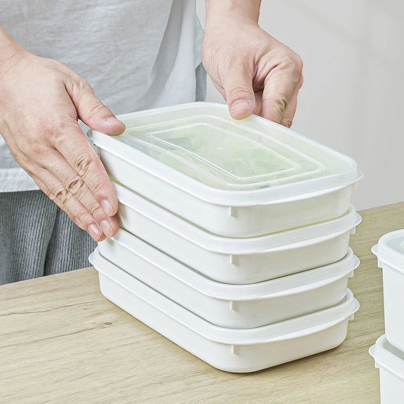 Food Grade Refrigerator Storage Fruit Vegetable Preservation Prepare The Dishes Divided Box Japanese Frozen Meat Packaging Box